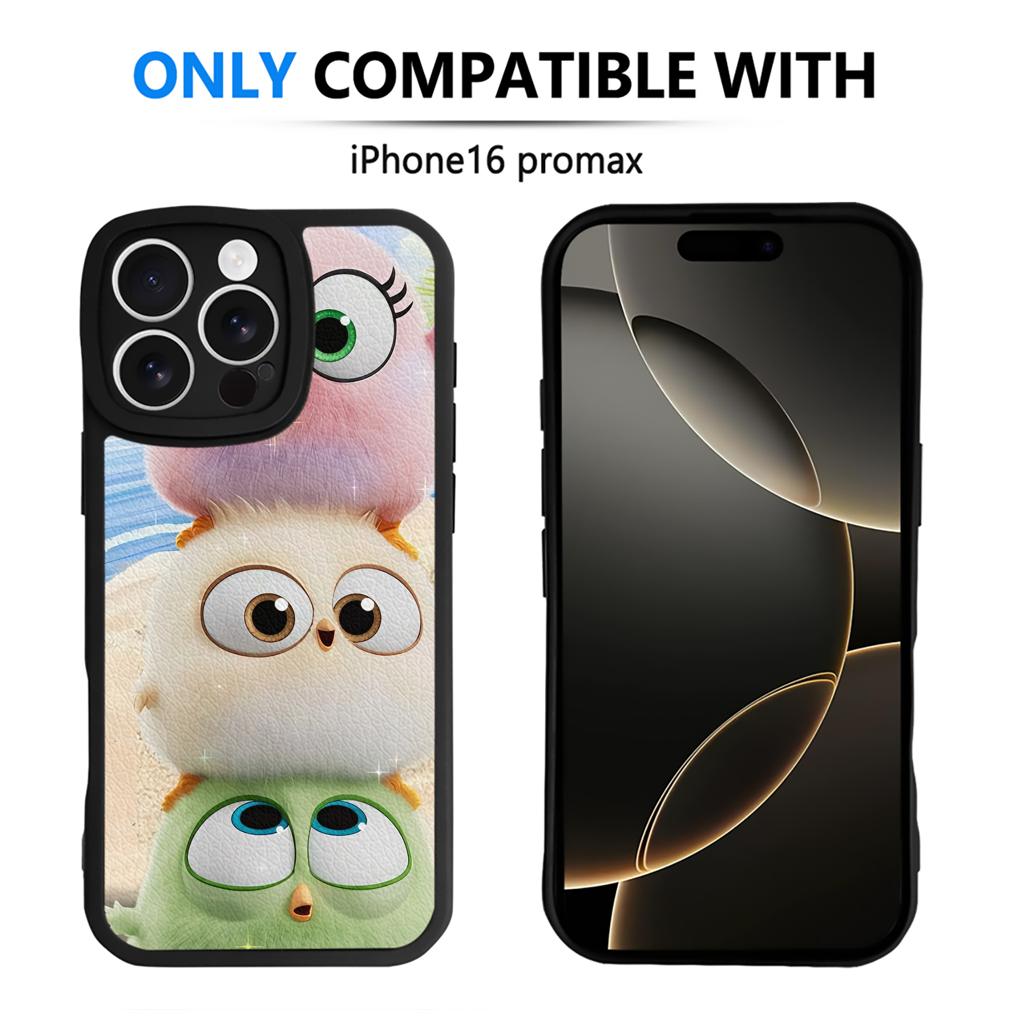 （画像用） Angry Birds アングリーバード 【iPhone 16シリーズ対応】シリコンスマホケース（レザー調） 材質：シリコン